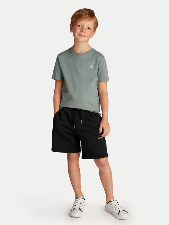 Calvin Klein Jeans Calvin Klein Jeans Szorty sportowe New Inst. Logo IU0IU00703 Czarny Relaxed Fit