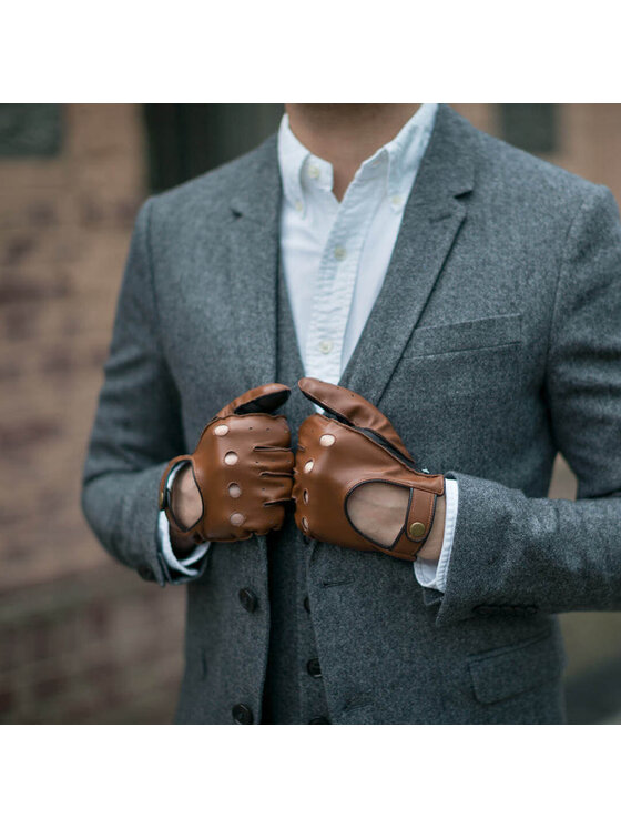 napo gloves napo gloves Rękawiczki Męskie napoDRIVE (brązowy/jasny brązowy) S Brązowy