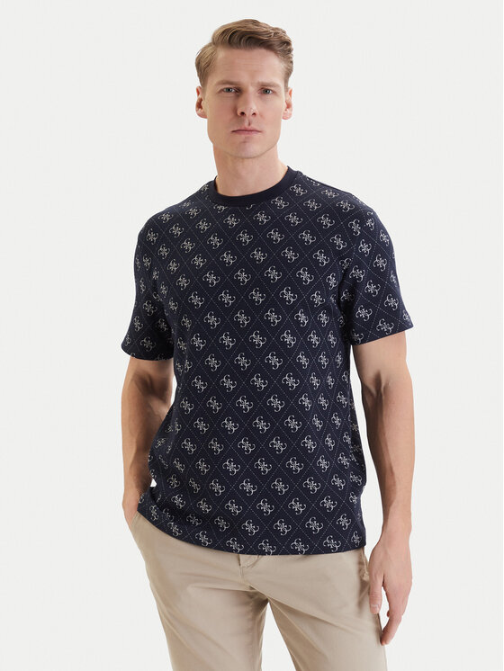 Guess Tricou M6GP34 K3200 Bleumarin Relaxed Fit