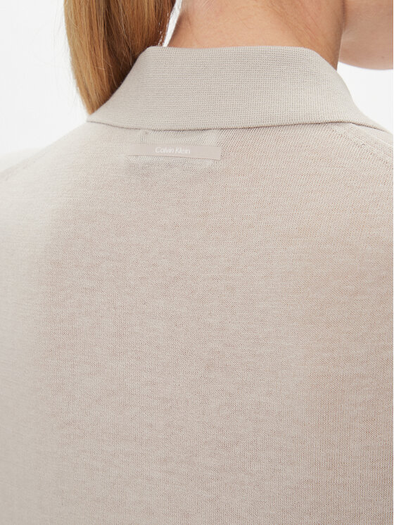 Calvin Klein Calvin Klein Pólóing K20K206915 Bézs Slim Fit