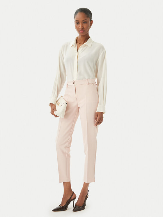 Maryley Maryley Spodnie materiałowe 26EB52Z/43PY Różowy jasny Regular Fit