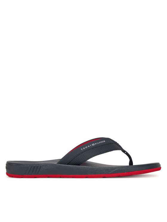 Męskie Japonki Tommy Hilfiger, Rozmiar 41, Grantowe, Molded Hilfiger Beach Sandal FM0FM05361