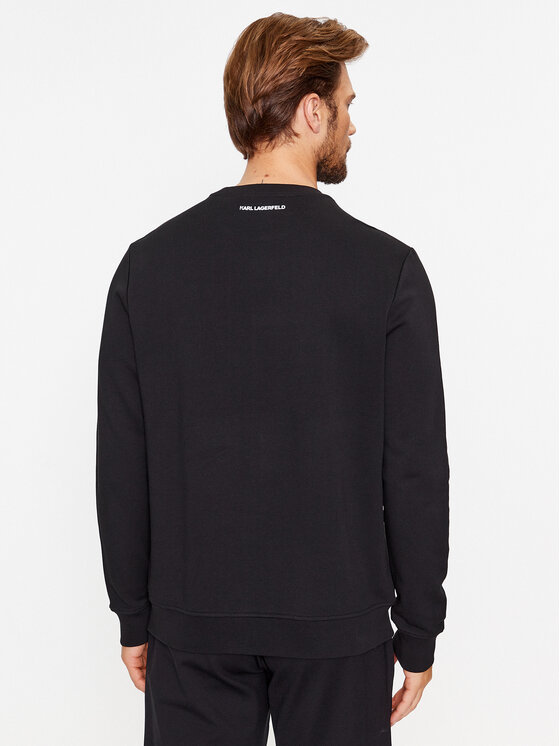 KARL LAGERFELD KARL LAGERFELD Pulóver Sweat Crewneck 705071 500951 Fekete Regular Fit
