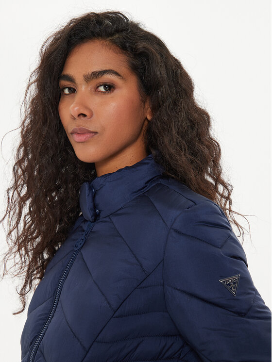 Guess Guess Μπουφάν μεταβατικό Juliane W4YL39 WGAE2 Σκούρο μπλε Regular Fit