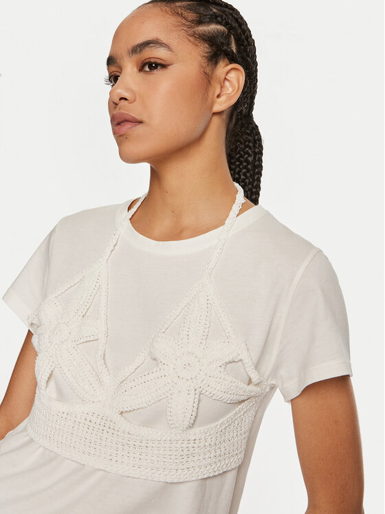 ViCOLO ViCOLO T-shirt RB0816 A Bijela Regular Fit