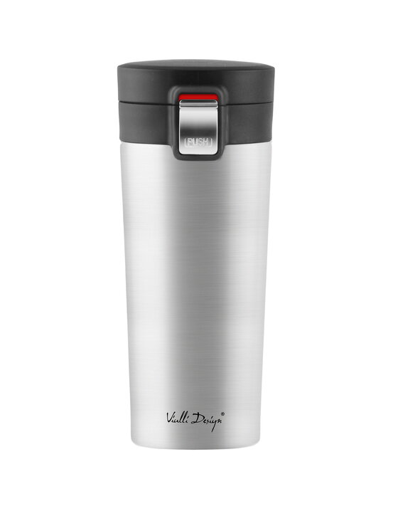 Vialli Design Vialli Design Kubek termiczny KUBEK TERMICZNY 400ML FUORI STAL MAT 8029 Srebrny