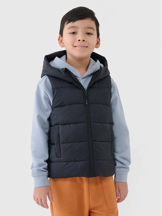 4F 4F Gilet 4FJWSS25TVJAM169-20S Nero Regular Fit