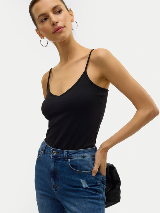 Vero Moda Vero Moda Топ My Soft 10152911 Чорний Regular Fit