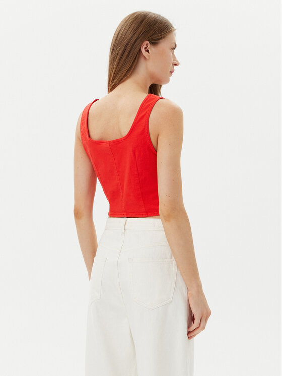 Vero Moda Vero Moda Vestă elegantă Wild Alinia 10323777 Roșu Slim Fit