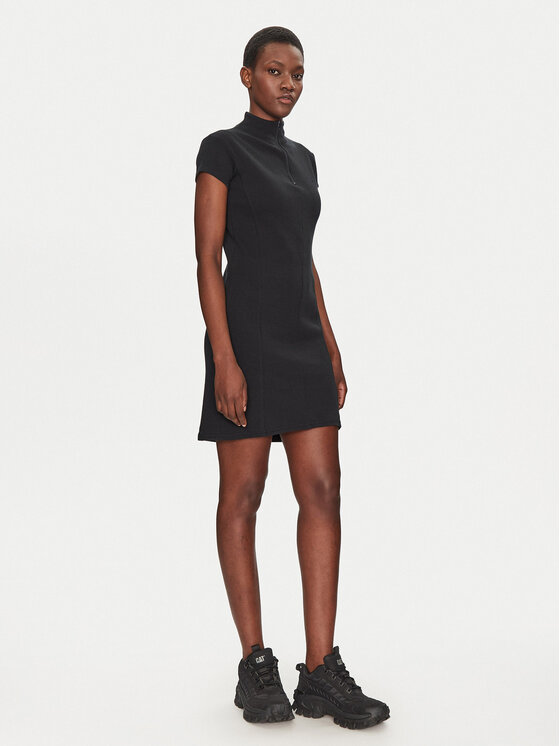 Converse Converse Rochie de zi 10027393-A02 Negru Regular Fit