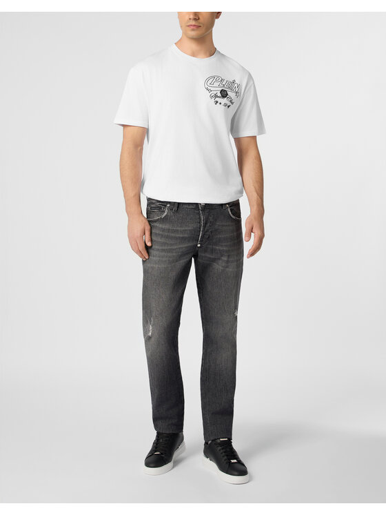 PHILIPP PLEIN PHILIPP PLEIN T-Shirt 31112 Biały Regular Fit