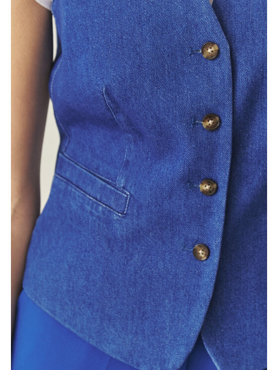 TATUUM TATUUM Vesta RONITA Modrá Slim Fit