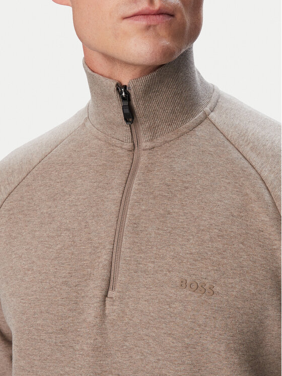 BOSS BOSS Bluza Sweat 50565306 Brązowy Regular Fit