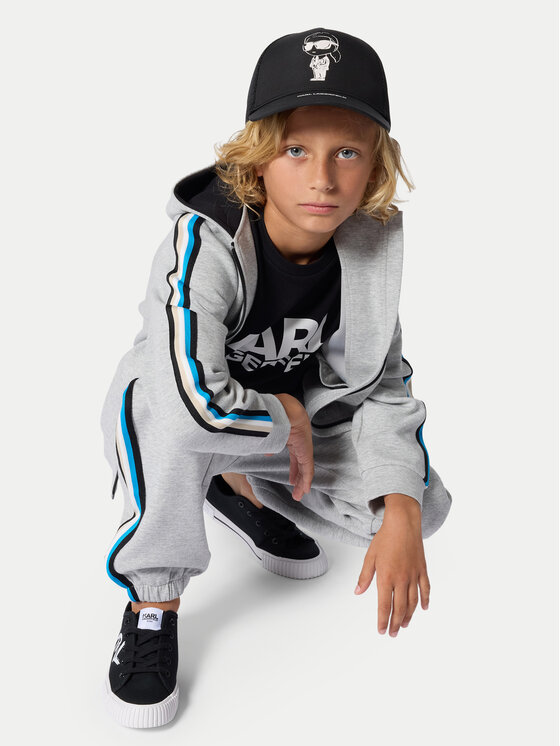 Karl Lagerfeld Kids Karl Lagerfeld Kids T-Shirt Z31098 D Μαύρο Regular Fit