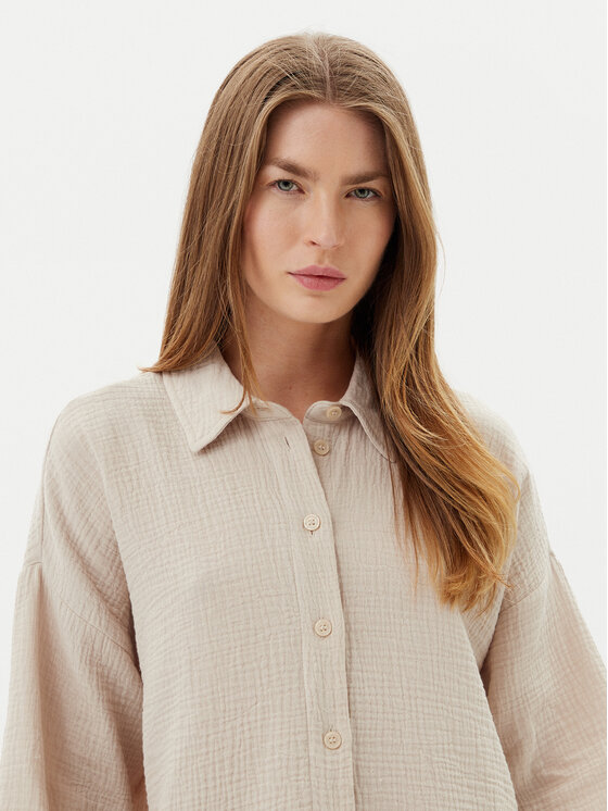 Vero Moda Vero Moda Camicia Natali 10279685 Beige Standard Fit