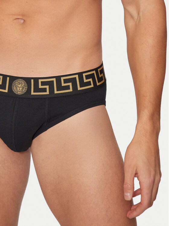 Versace Versace Set de chiloți slip﻿ AU10180 1A10011 Negru