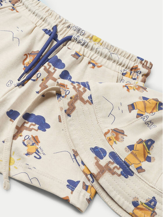 Mayoral Mayoral Set tricou și pantaloni scurți 1653 Colorat Regular Fit