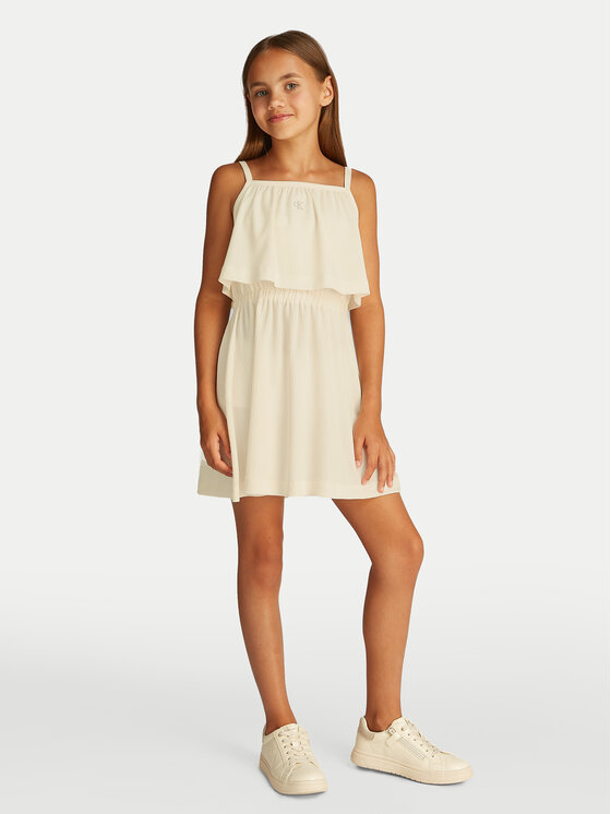 Calvin Klein Jeans Calvin Klein Jeans Rochie de vară IG0IG02903 Bej Regular Fit
