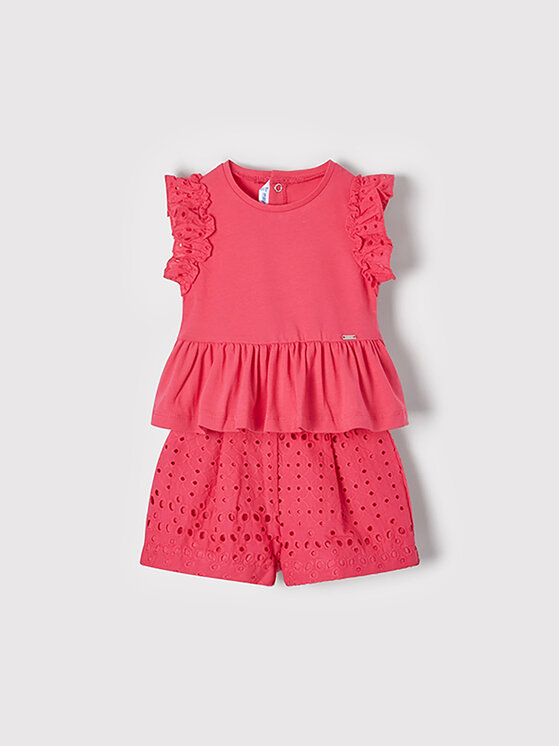 Completo sportivo maglietta e shorts 1246 Rosa
