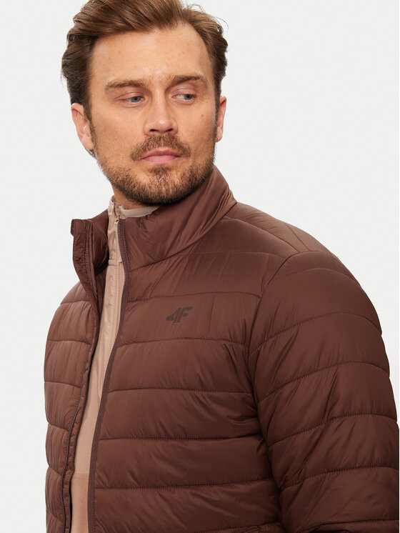 4F 4F Зимно яке 4FWAW24TDJAM483 Кафяв Regular Fit