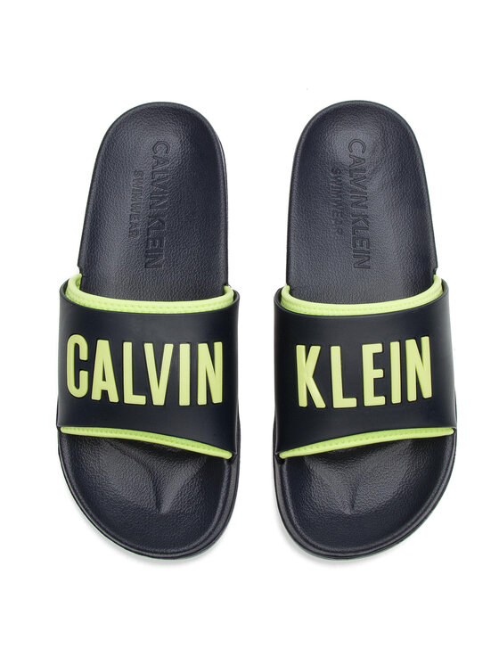 Calvin Klein Swimwear Calvin Klein Swimwear Șlapi Slide KM0KM00376 Bleumarin