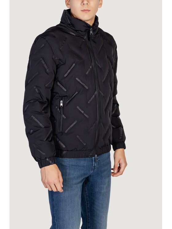 Antony Morato Antony Morato Μπουφάν πουπουλένιο 3D EMBOSSING TECHNO Μαύρο Regular Fit