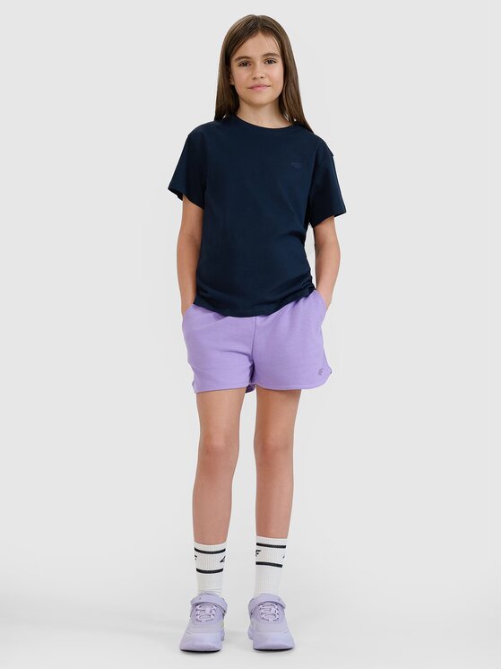 4F 4F Šortky 4FJWSS25TSHOF602-051S Fialová Regular Fit