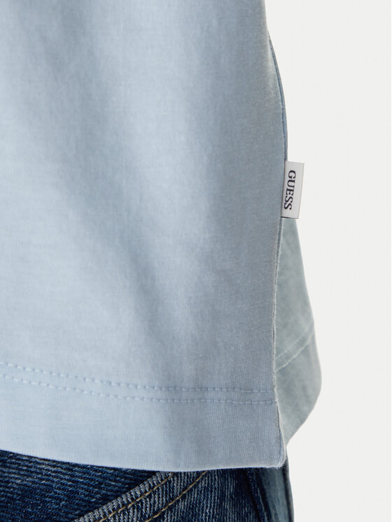 Guess Jeans Guess Jeans T-krekls W4YI73 K8HM0 Gaiši zils Regular Fit