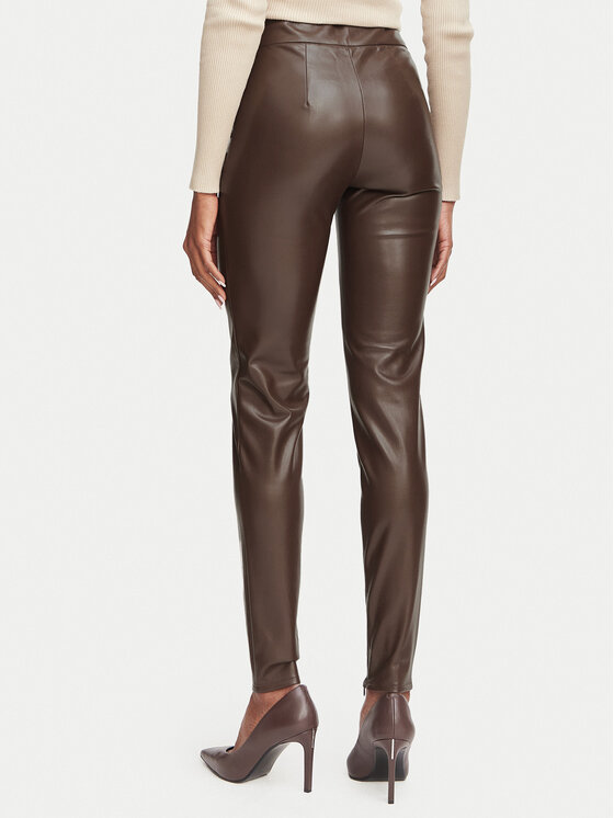 Guess Guess Legginsy W4BB18 WGIK0 Khaki Slim Fit