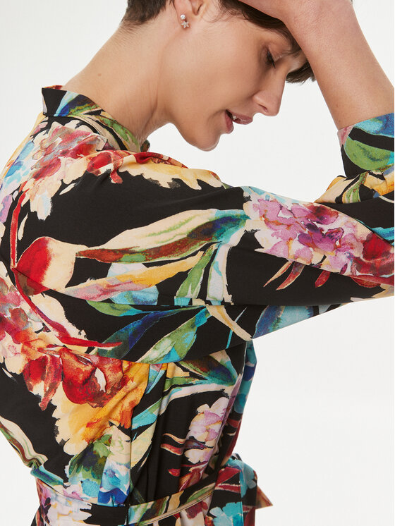 Vero Moda Vero Moda Haljina košulja Siw Cari 10300381 Crna Regular Fit