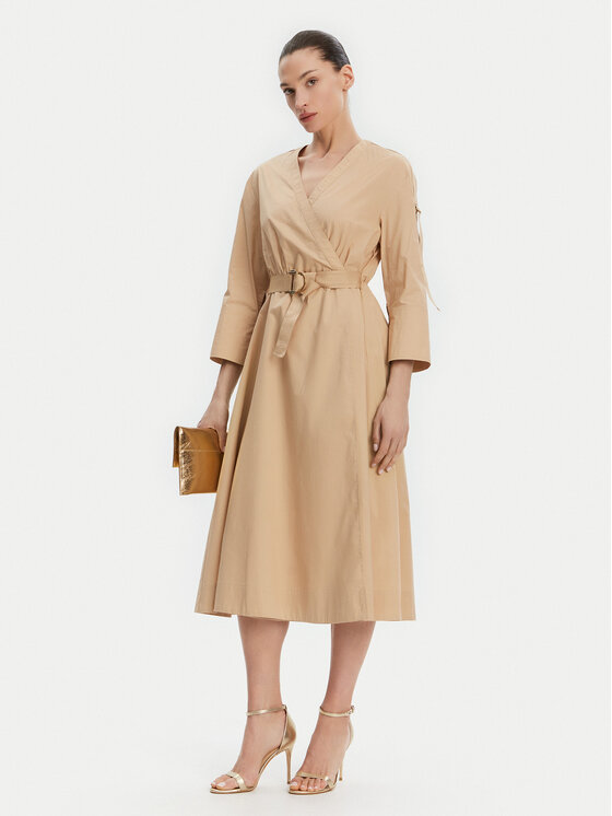 Liu Jo Liu Jo Ежедневна рокля WA5170 T4390 Бежов Regular Fit