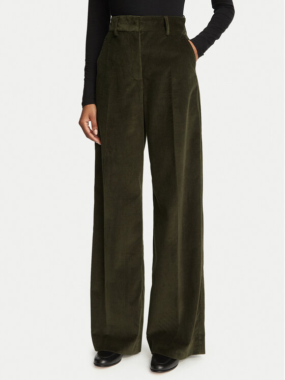 Weekend Max Mara Текстилни панталони Tania 2625136012 Каки Regular Fit