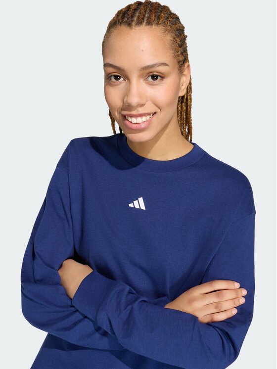adidas adidas Bluzka 162938 Niebieski Loose Fit