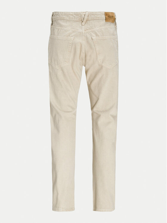 Jack & Jones Jack & Jones Jeansy Chris 12246401 Béžová Relaxed Fit