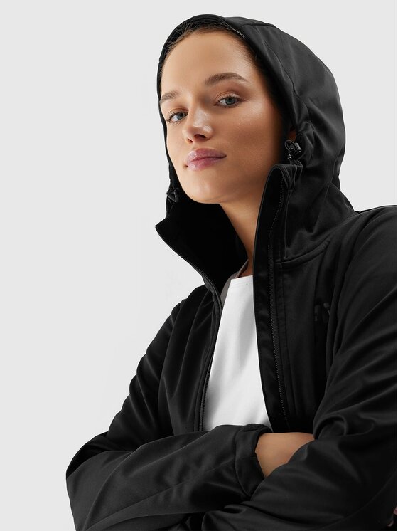 4F 4F Giacca softshell 4FWSS24TSOFF215-20S Nero Regular Fit