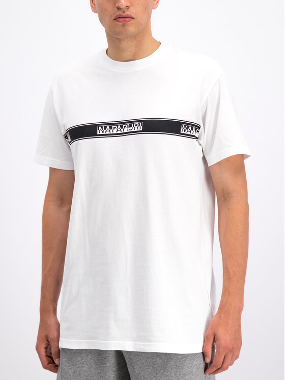 Napapijri Napapijri Tricou Sagar N0YHUD Alb Regular Fit