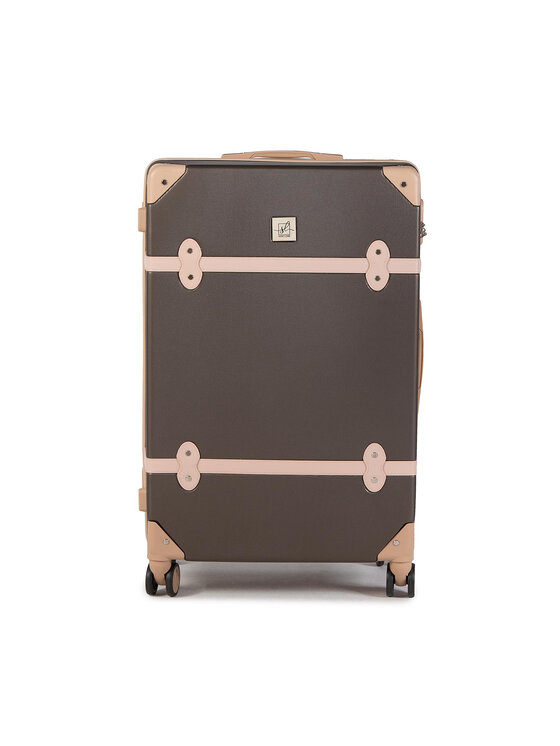 Valigia rigida grande T5508-4 Marrone