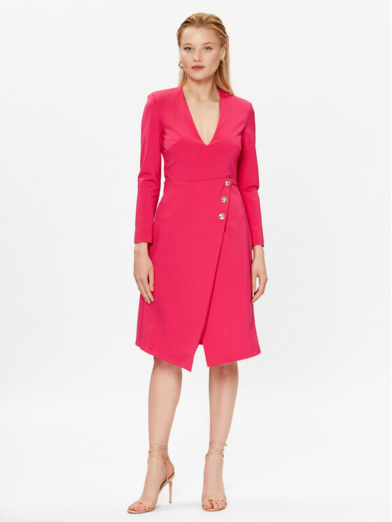 PINKO Pinko Vsakodnevna obleka Angolare 100943 A0HM Roza Regular Fit