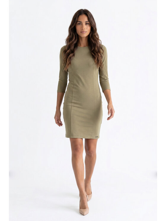 FIGL FIGL Sukienka koktajlowa M1351 Zielony ciemny Straight Fit