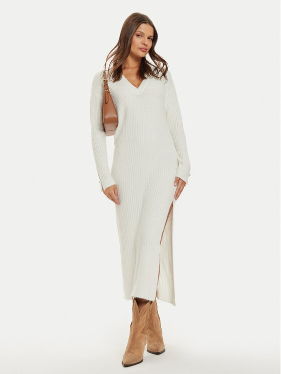 Liu Jo Liu Jo Rochie tricotată WF4532 MA57P Écru Regular Fit