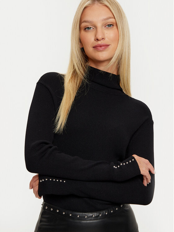 Morgan Morgan Kötött ruha 242-RPEPPER Fekete Slim Fit