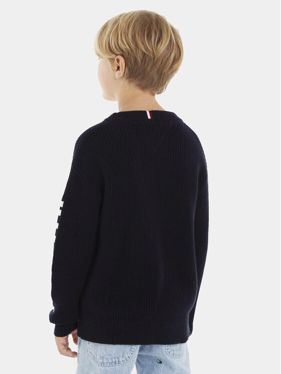 Tommy Hilfiger Tommy Hilfiger Pullover Monotype KB0KB08364 D Dunkelblau Regular Fit