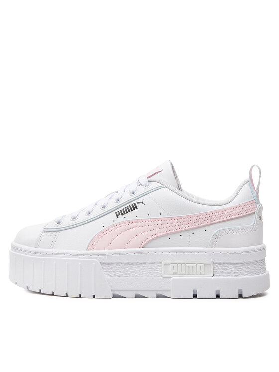 Puma Sneakersy Mayze Lth Piping Jr 396664-02 Biały | Modivo.pl