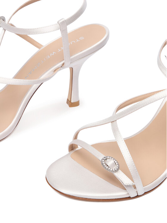 Stuart Weitzman Stuart Weitzman Sandały Kensington Strappy Sandal 85 SN109 Kremowy