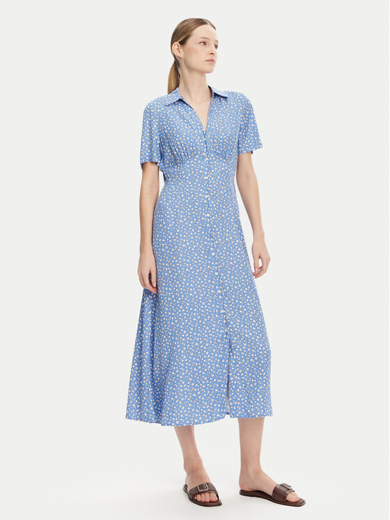Tommy Hilfiger Tommy Hilfiger Hemdkleid WW0WW45941 Blau Regular Fit