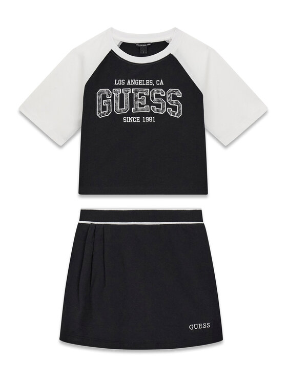 Guess Guess Набір футболка та спідниця J6YG03 K3923 Чорний Regular Fit