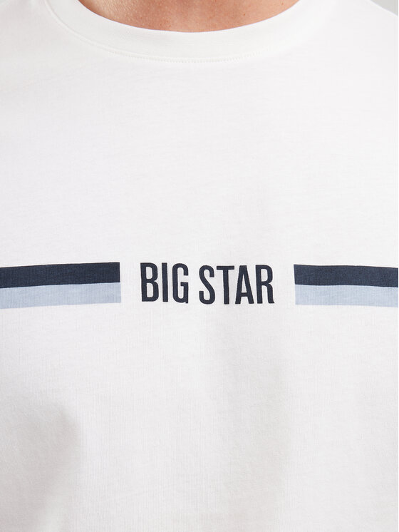 BIG STAR BIG STAR T-Shirt LEXOR Biały Basic Fit