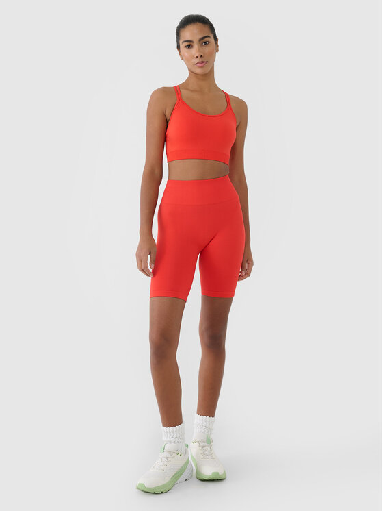 4F 4F Szorty sportowe MULTI ACTIVE Czerwony Slim Fit