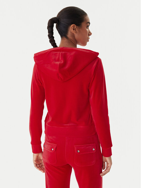 Juicy Couture Juicy Couture Mikina Robertson JCAP176 Červená Slim Fit