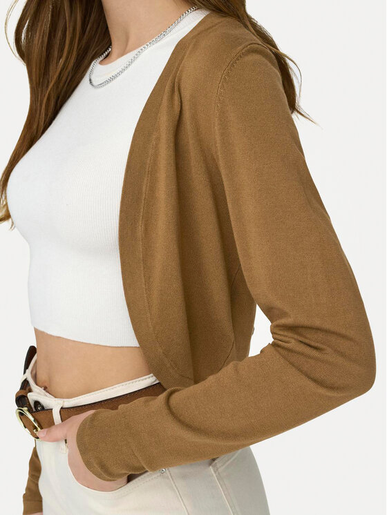 JDY JDY Kardigan Basica 15325076 Brązowy Regular Fit